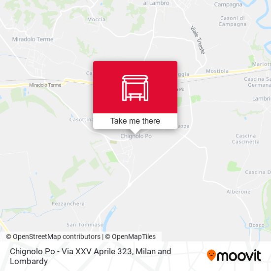 Chignolo Po - Via XXV Aprile 323 map