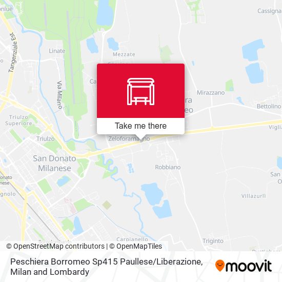 Peschiera Borromeo Sp415 Paullese / Liberazione map