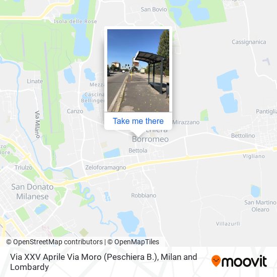 Via XXV Aprile Via Moro (Peschiera B.) map