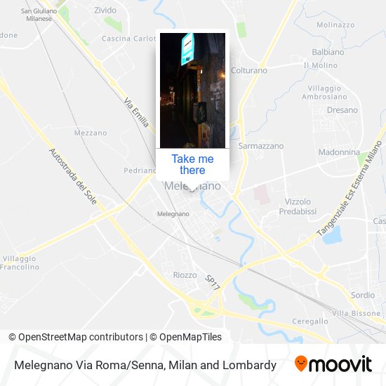 Melegnano Via Roma/Senna map