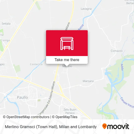 Merlino Gramsci (Town Hall) map