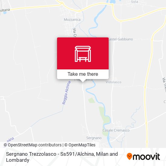 Sergnano Trezzolasco - Ss591 / Alchina map