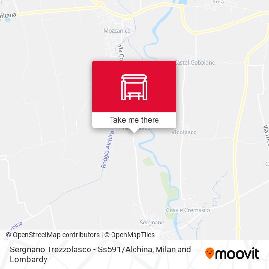 Sergnano Trezzolasco - Ss591 / Alchina map