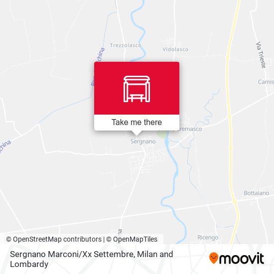 Sergnano Marconi/Xx Settembre map