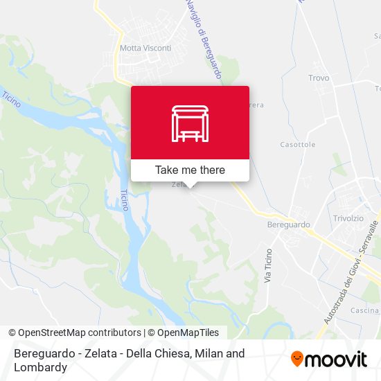Bereguardo - Zelata - Della Chiesa map