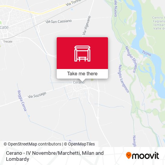 Cerano - IV Novembre/Marchetti map