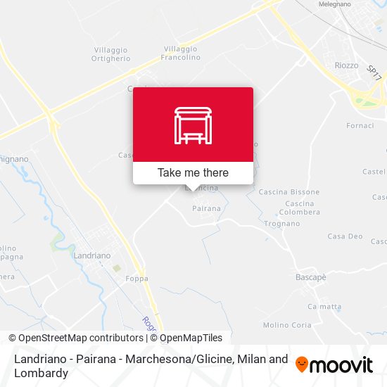 Landriano - Pairana - Marchesona / Glicine map