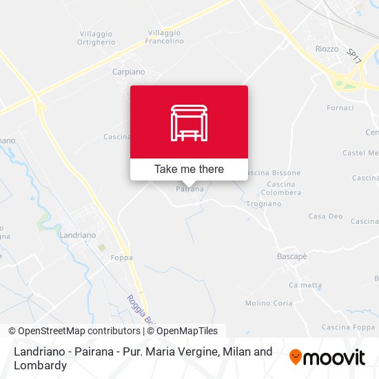 Landriano - Pairana - Pur. Maria Vergine map