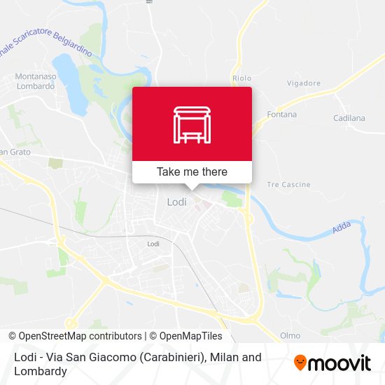 Lodi - Via San Giacomo (Carabinieri) map