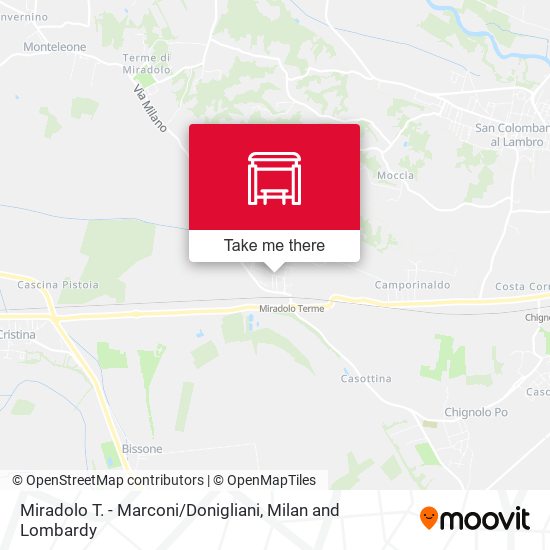 Miradolo T. - Marconi / Donigliani map