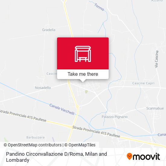 Pandino Circonvallazione D / Roma map
