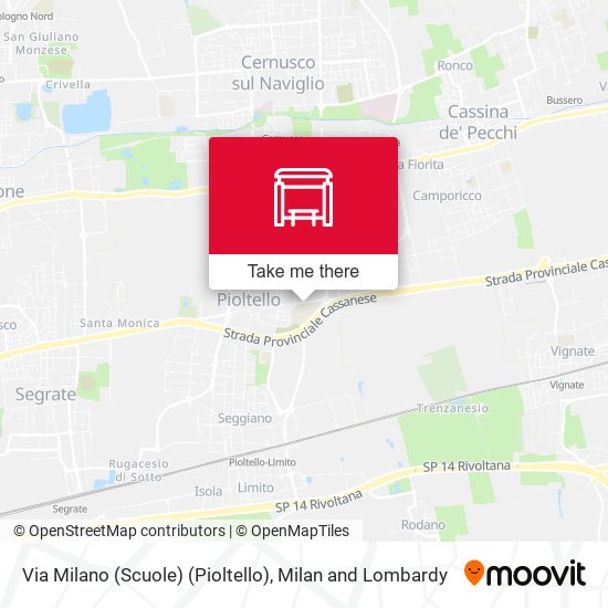 Via Milano (Scuole) (Pioltello) map