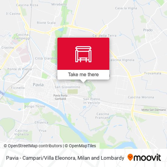 Pavia - Campari/Villa Eleonora map