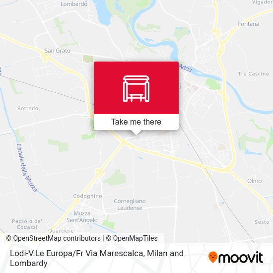 Lodi-V.Le Europa / Fr Via Marescalca map