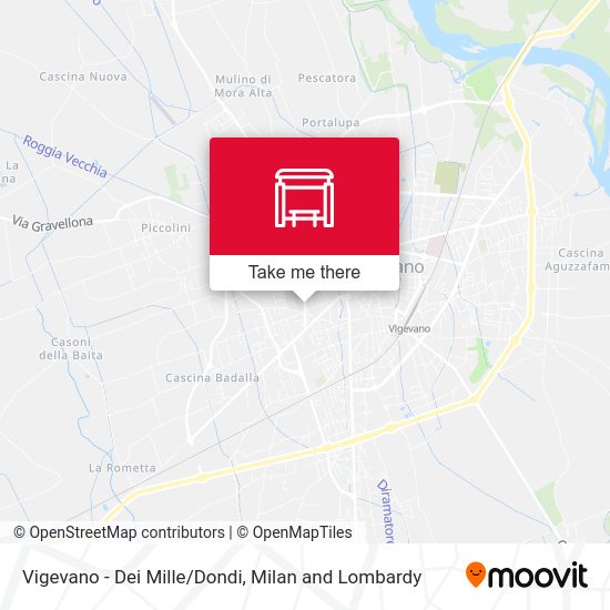 Vigevano - Dei Mille/Dondi map