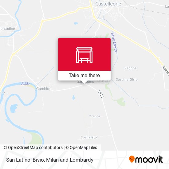 San Latino, Bivio map