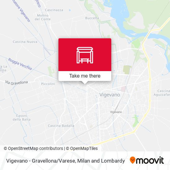 Vigevano - Gravellona/Varese map