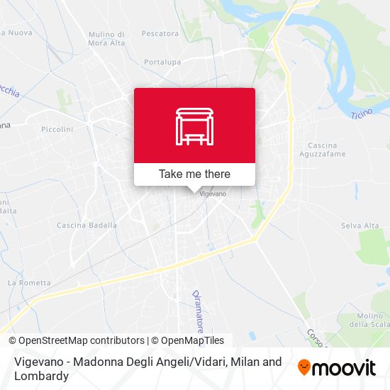Vigevano - Madonna Degli Angeli / Vidari map