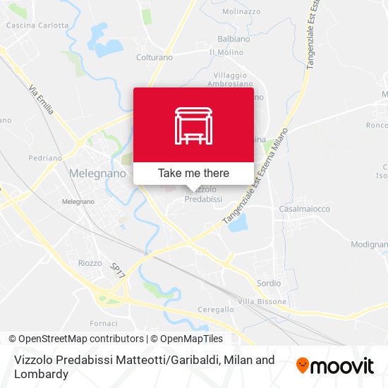 Vizzolo Predabissi Matteotti / Garibaldi map