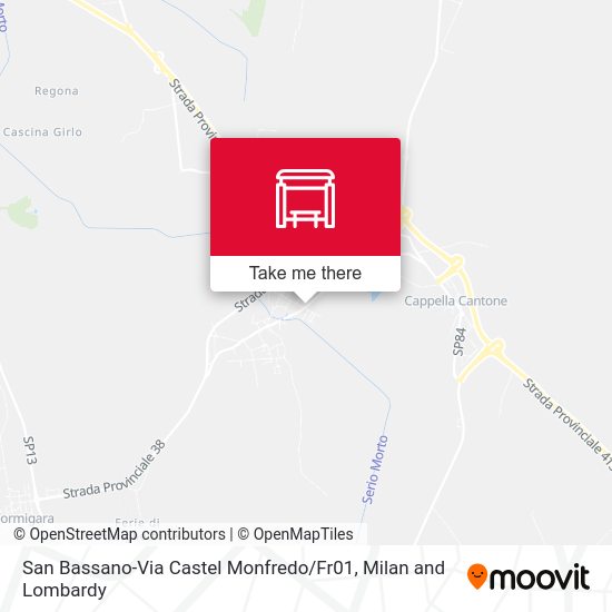 San Bassano-Via Castel Monfredo / Fr01 map