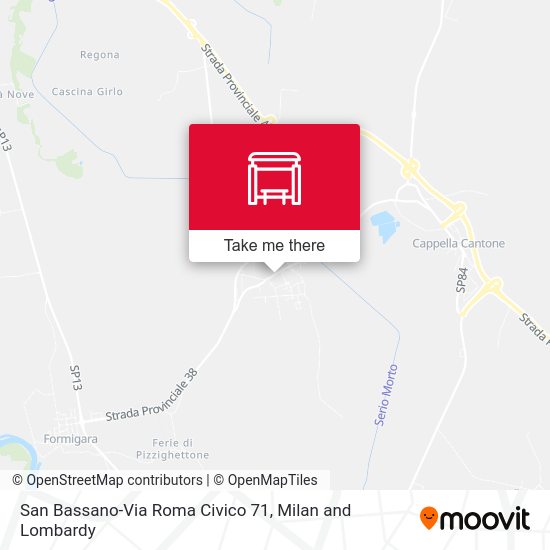 San Bassano-Via Roma Civico 71 map