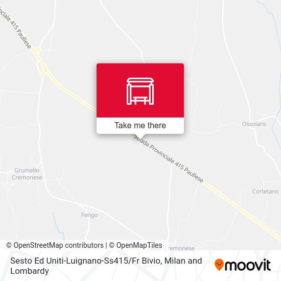 Sesto Ed Uniti-Luignano-Ss415 / Fr Bivio map