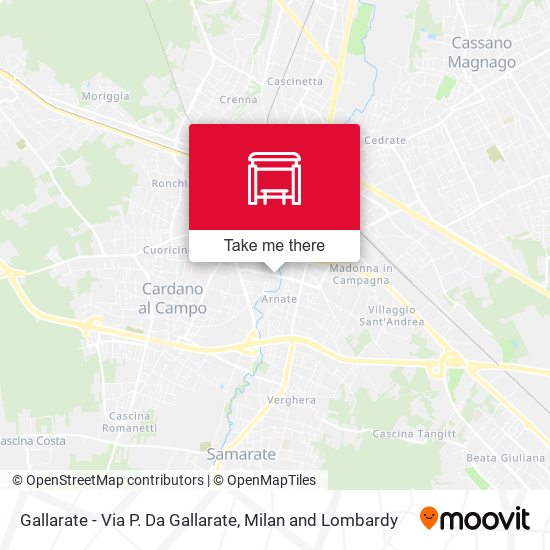 Gallarate - Via P. Da Gallarate map