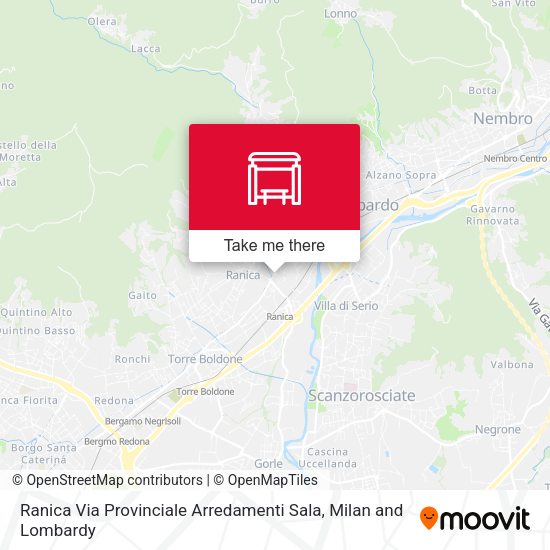 Ranica Via Provinciale Arredamenti Sala map