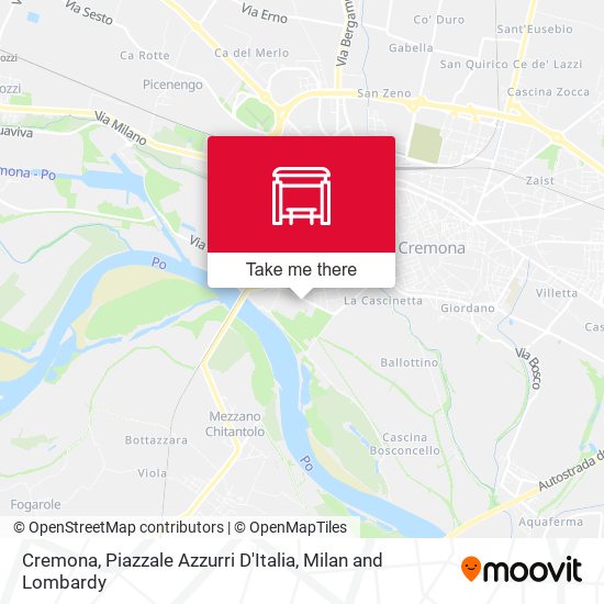 Cremona, Piazzale Azzurri D'Italia map
