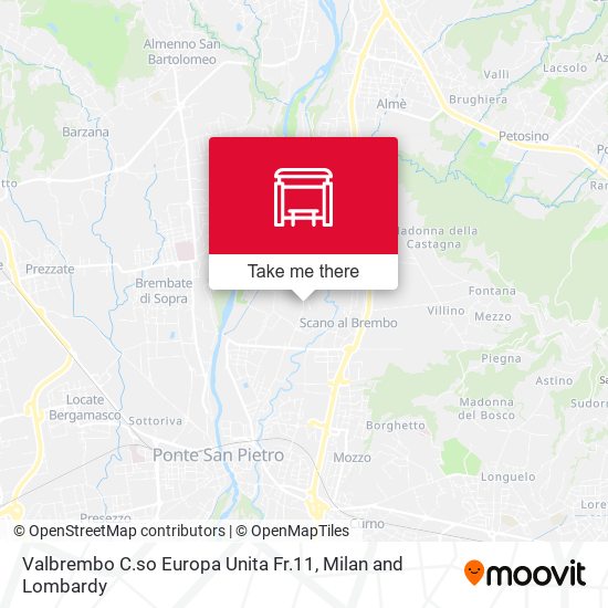 Valbrembo C.so Europa Unita Fr.11 map