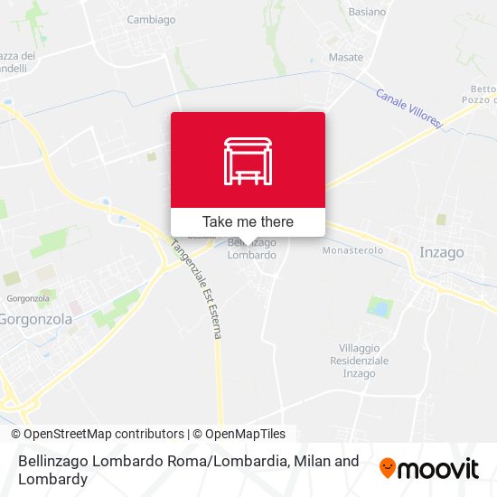 Bellinzago Lombardo Roma / Lombardia map