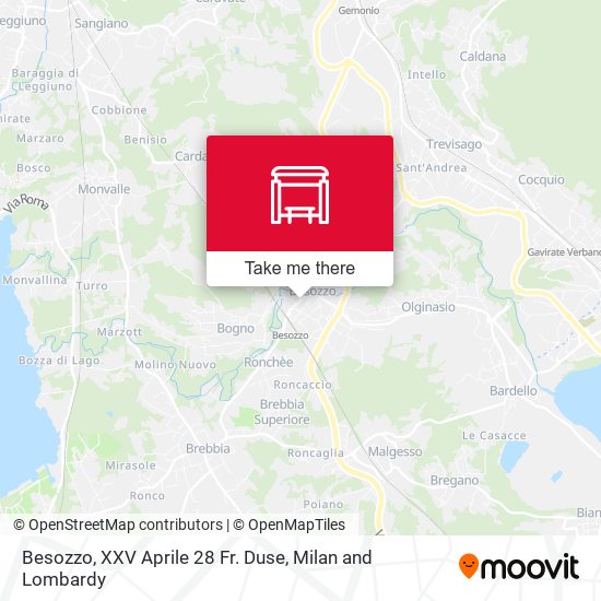 Besozzo, XXV Aprile 28 Fr. Duse map