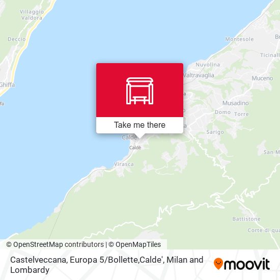 Castelveccana, Europa 5 / Bollette,Calde' map