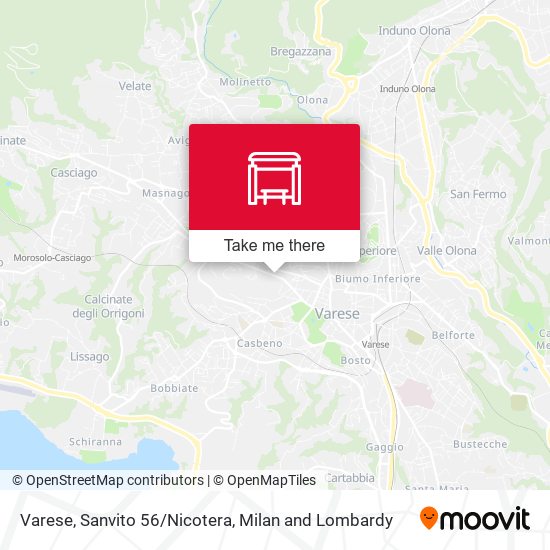 Varese, Sanvito 56/Nicotera map