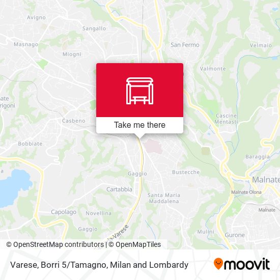 Varese, Borri 5/Tamagno map