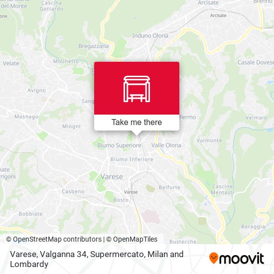 Varese, Valganna 34, Supermercato map