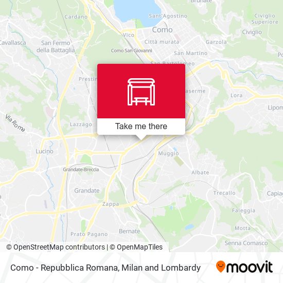 Como - Repubblica Romana map