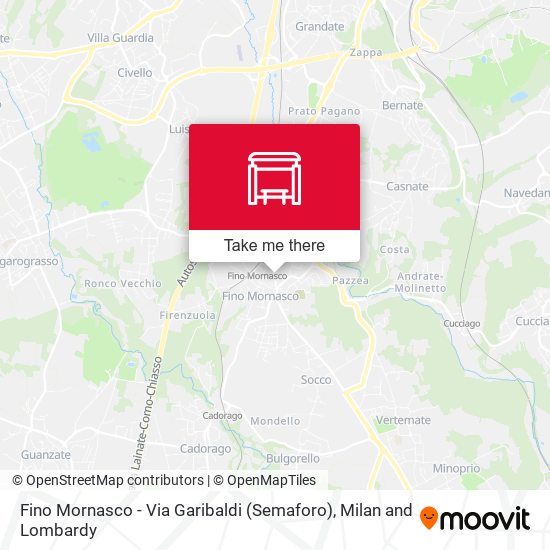 Fino Mornasco - Via Garibaldi (Semaforo) map