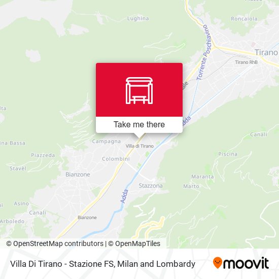 Villa Di Tirano - Stazione FS map