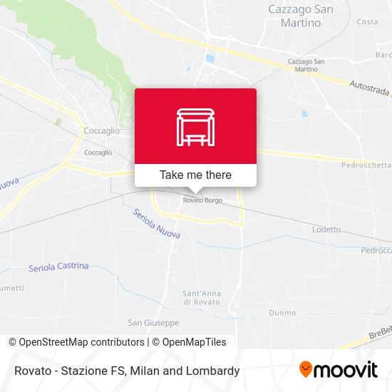 Rovato - Railway Station map