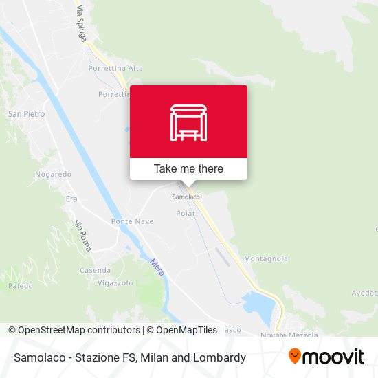 Samolaco - Stazione FS map