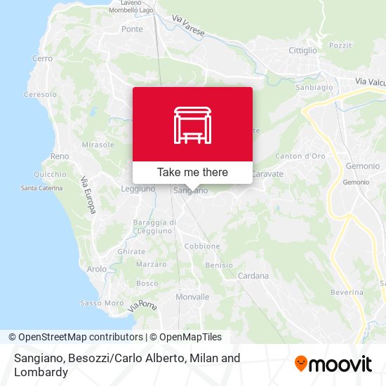 Sangiano, Besozzi / Carlo Alberto map