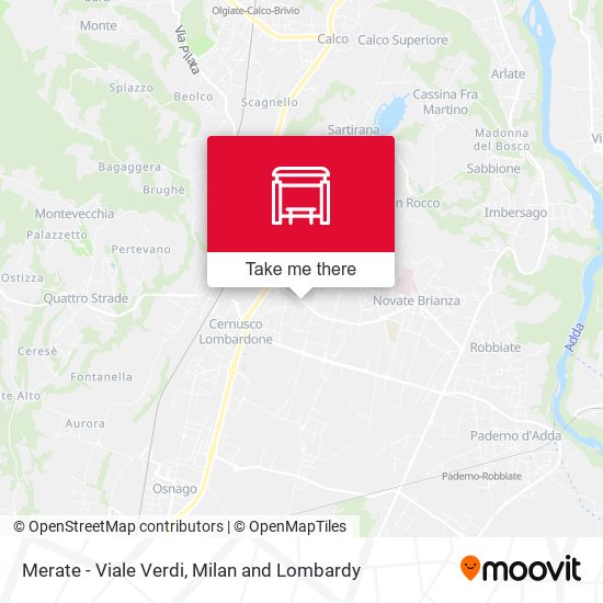 Merate - Viale Verdi map