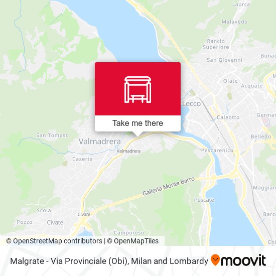 Malgrate - Via Provinciale (Obi) map