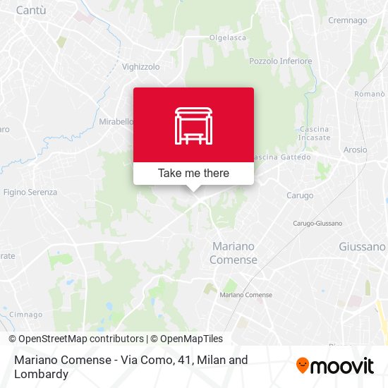Mariano Comense - Via Como, 41 map