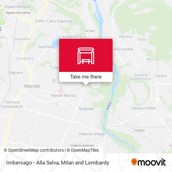 Imbersago - Alla Selva map