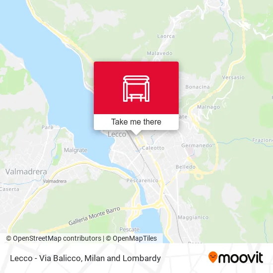 Lecco - Via Balicco map