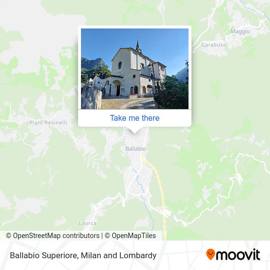 Ballabio Superiore map