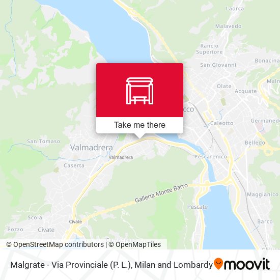 Malgrate - Via Provinciale (P. L.) map