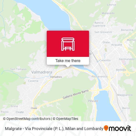 Malgrate - Via Provinciale (P. L.) map